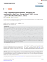 From frameworks to feasibility : Assessing the applicability of a water-energy-food (WEF) nexus approach in rural Southern Africa