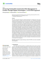 Advancing sustainable construction risk management in Lesotho through digital technologies—A PLS-SEM approach