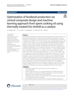 Optimization of biodiesel production via central composite design and machine learning approach from spent cooking oil using thermally treated Oro Anthill as a catalyst