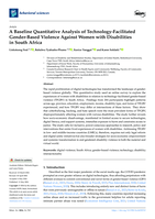 A baseline quantitative analysis of technology-facilitated gender-based violence against women with disabilities in South Africa
