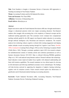 From numbers to insights : A systematic review of innovative 4IR approaches to teaching accounting for non-finance students