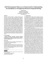 Self-determination theory as a framework for understanding accountability in AI-supported research proposal writing