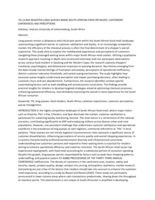 Till (CASH REGISTER) long queues inside South African food retailers : customers' experiences and perceptions