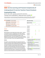 Service-learning and prosocial competencies of undergraduate pre-service teachers toward graduate employability skills 
