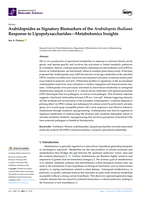 Arabidopsides as signatory biomarkers of the arabidopsis thaliana response to lipopolysaccharides-metabolomics insights