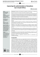 Improving the administration of donations tax in South Africa