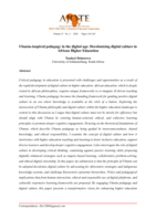 Ubuntu-inspired pedagogy in the digital age : Decolonizing digital culture in African higher education