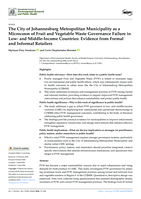The city of Johannesburg metropolitan municipality as a microcosm of fruit and vegetable waste governance failure in low- and middle-income countries : Evidence from formal and informal retailers