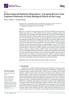Radon-induced radiation biomarkers : A scoping review from exposure dosimetry to early biological effects on the lung
