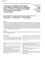 Implications of COVID-19 restrictions on the ethics and methods of a multi-site study on alcohol and other drug (AOD) use treatment among men in South Africa