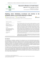 Digitising talent : Rethinking recruitment and selection in the hospitality industry in the fourth industrial revolution