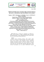 From governance to welfare : institutional quality and human development dynamics 