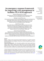An emergency response framework for improving crisis management in facilities : PLS-SEM approach