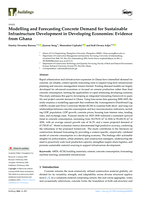 Modelling and forecasting concrete demand for sustainable infrastructure development in developing economies : Evidence from Ghana