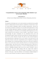 Conceptualisations of power in ICT integration within Zimbabwe's pre- service teacher education