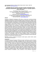Informing practice through teacher autonomy : reframing online continuous professional development to reflect teachers' identity, voice, and agency