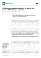 Exploring curriculum implementation for learners with intellectual disability in South Africa