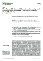 Household and environmental determinants influencing atopic dermatitis among young rural children in the Ehlanzeni district municipality