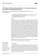 An AI-based, big data quantification of corporate alignment with SDGs in emerging economies