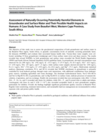 Assessment of naturally occurring potentially harmful elements in groundwater and surface water and their possible health impacts on humans : A case study from Beaufort West, Western Cape province, South Africa