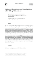 Tricksters, unheroic heroes and township klevas in Niq Mhlongo’s short stories