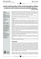 Health-related quality of life and demographic profiling of patients with selected noncommunicable diseases