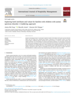 Exploring hotel attributes and values for families with children with autism spectrum disorder : A laddering approach