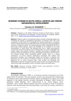 Business tourism in South Africa : growth and uneven geographical development