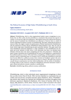 The political economy of high-stakes whistleblowing in South Africa