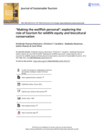 "Making the wolffish personal" : exploring the role of tourism for wildlife equity and biocultural conservation