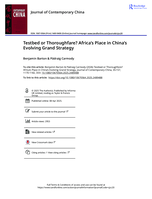 Testbed or Thoroughfare? Africa's place in China's evolving grand strategy