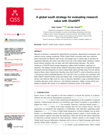 A global south strategy for evaluating research value with ChatGPT