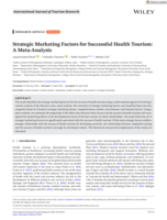Strategic marketing factors for successful health tourism : a meta-analysis