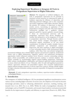 Exploring supervisors’ readiness to integrate AI tools in postgraduate supervision in higher education