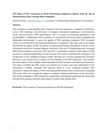 The effect of ESG assurance on firm performance empirical evidence from the top 10 Johannesburg stock exchange listed companies