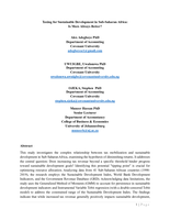 Taxing for sustainable development in Sub-Saharan Africa : is more always better?