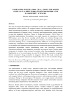 Navigating intergration : challenges for South African teachers in delivering economic and management sciences
