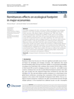 Remittances effects on ecological footprint in major economies