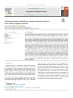 Institutional quality and building collapse incidence in Africa : A cross-country empirical analysis