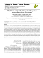 "The art of loving" : a psychobiographical perspective on Erich Fromm's life and Love Concepts