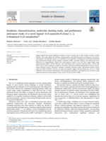 Synthesis, characterization, molecular docking study, and preliminary anticancer study of a novel ligand: 4-(4-(quinolin-8-yloxy)-1, 2, 5-thiadiazol-3-yl) morpholine