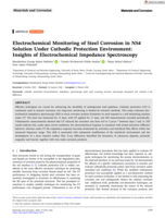 Electrochemical monitoring of steel corrosion in NS4 solution under cathodic protection environment : insights of electrochemical impedance spectroscopy