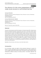 The influence of a fully online postgraduate carousel model course structure on self-directed learning