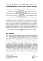 Sustaining the performance of family-owned businesses through technology systems in an emerging economy
