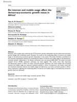 Do internet and mobile usage affect the democracy-economic growth nexus in Africa?