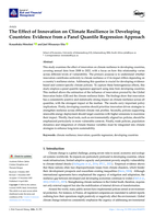 The Effect of Innovation on Climate Resilience in Developing Countries: Evidence from a Panel Quantile Regression Approach