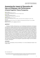 Assessing the impact of generative AI use on employee job performance : a social cognitive theory perspective