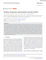 Tourism, democracy and economic growth in Africa