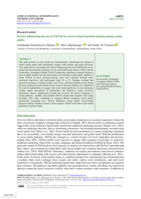 Factors influencing the use of TikTok for travel-related decision-making among young adults