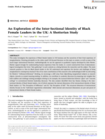 An exploration of the inter‐sectional identity of black female leaders in the UK : a Shotterian study